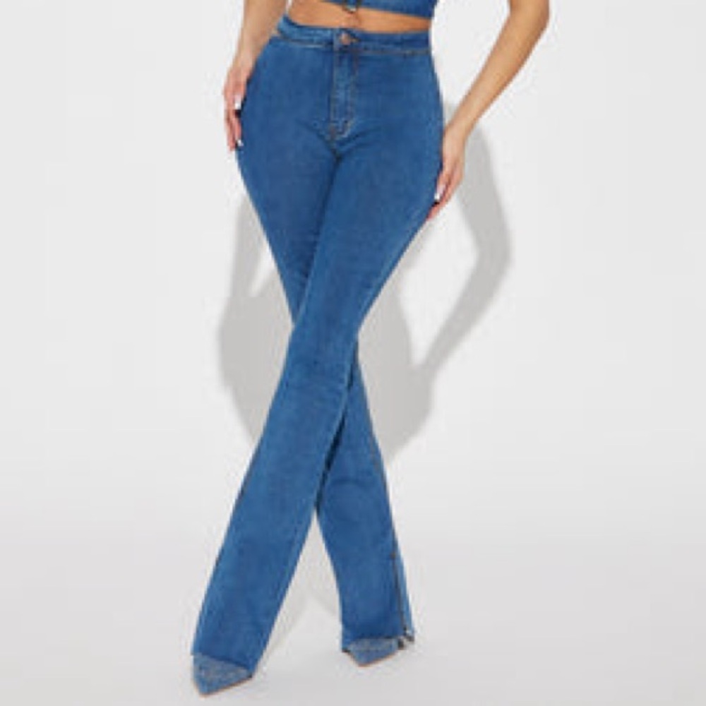 Women's Blue Flared Jeans